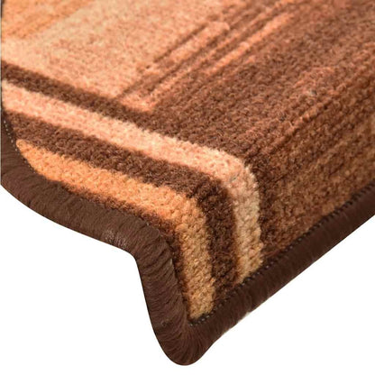 Tappetini per Scale Autoadesivi 10pz 65x21x4 cm Marroni | homemem39