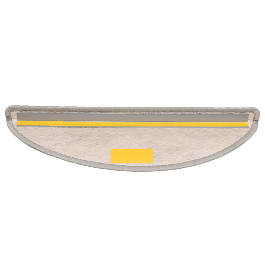 Tappeti Adesivi Scale Aspetto Sisal 15 pz 56x17x3 cm Platino | homemem39