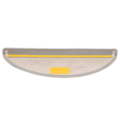 Tappeti Adesivi Scale Aspetto Sisal 15 pz 56x17x3 cm Platino