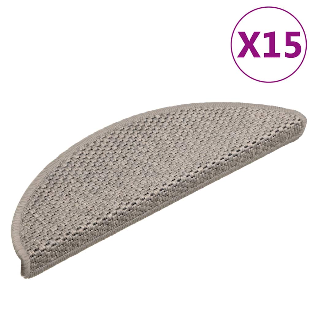 Tappeti Autoadesivi Scale Aspetto Sisal 15pz