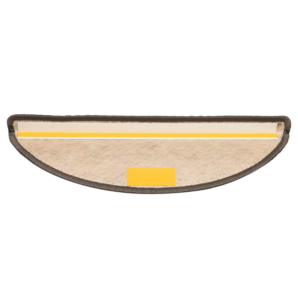 Tappeti Adesivi Scale Aspetto Sisal 15 pz 56x17x3cm Marrone