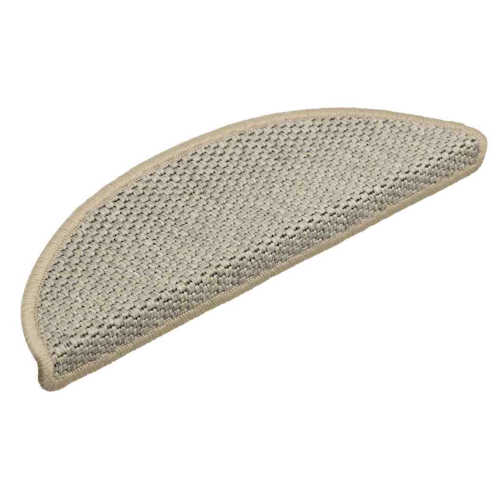 Tappeti Adesivi Scale Aspetto Sisal 15pz Chiaro