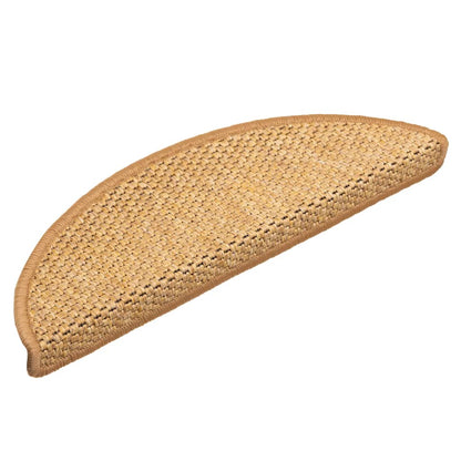 Tappeti Autoadesivi Scale Aspetto Sisal 15 pz 56x17x3 cm Sisal | homemem39