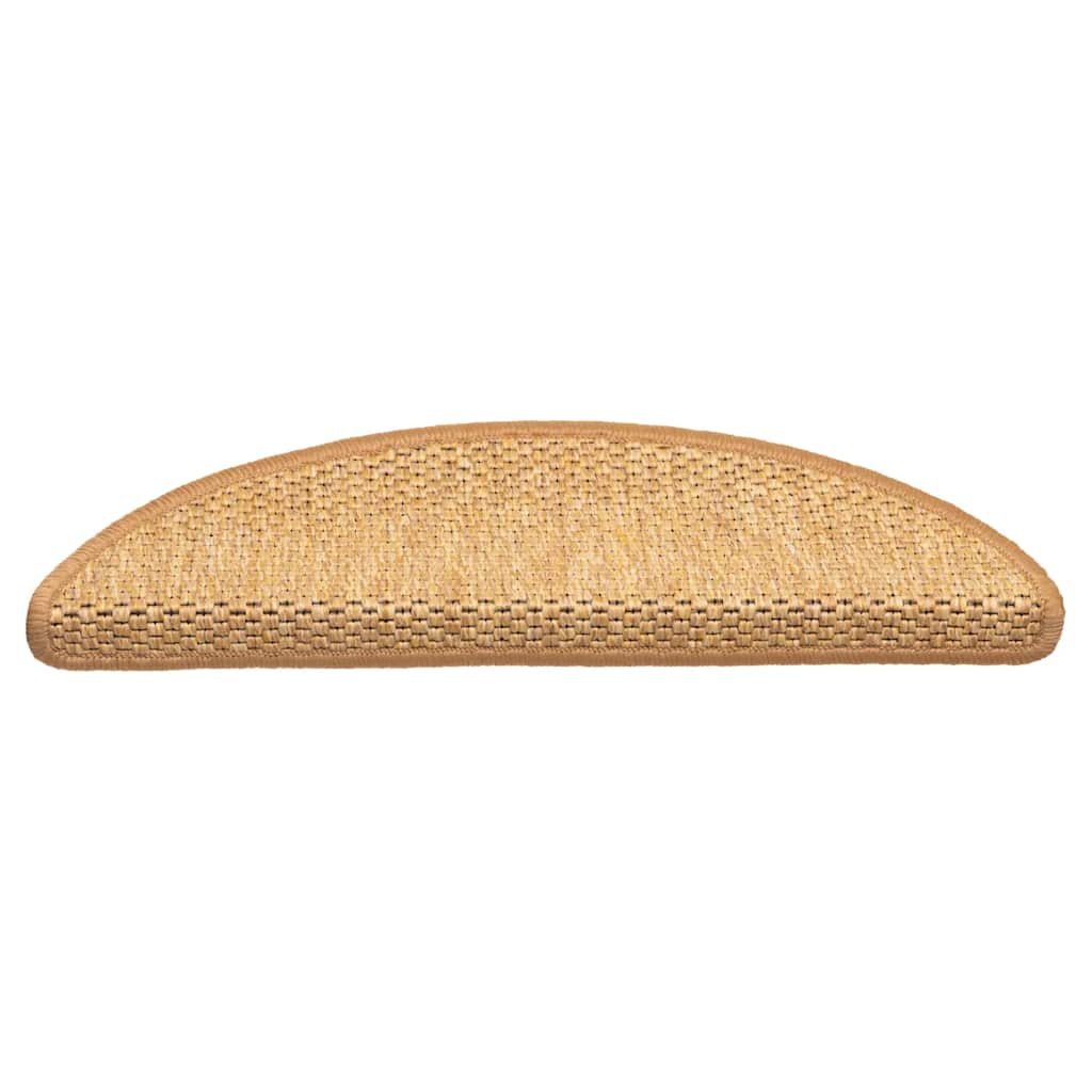 Tappeti Autoadesivi Scale Aspetto Sisal 15 pz 56x17x3 cm Sisal | homemem39