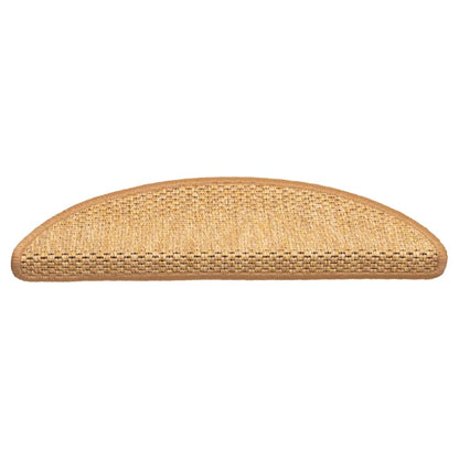 Tappeti Autoadesivi Scale Aspetto Sisal 15 pz 56x17x3 cm Sisal | homemem39