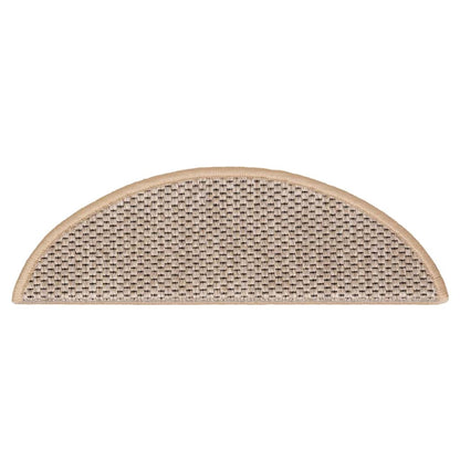 Tappeti Adesivi Scale Aspetto Sisal 15pz Chiaro