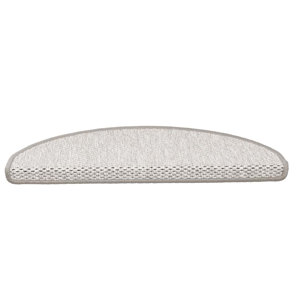 Tappeti Autoadesivi Scale Aspetto Sisal 15 pz 65x21x4cm Platino | homemem39