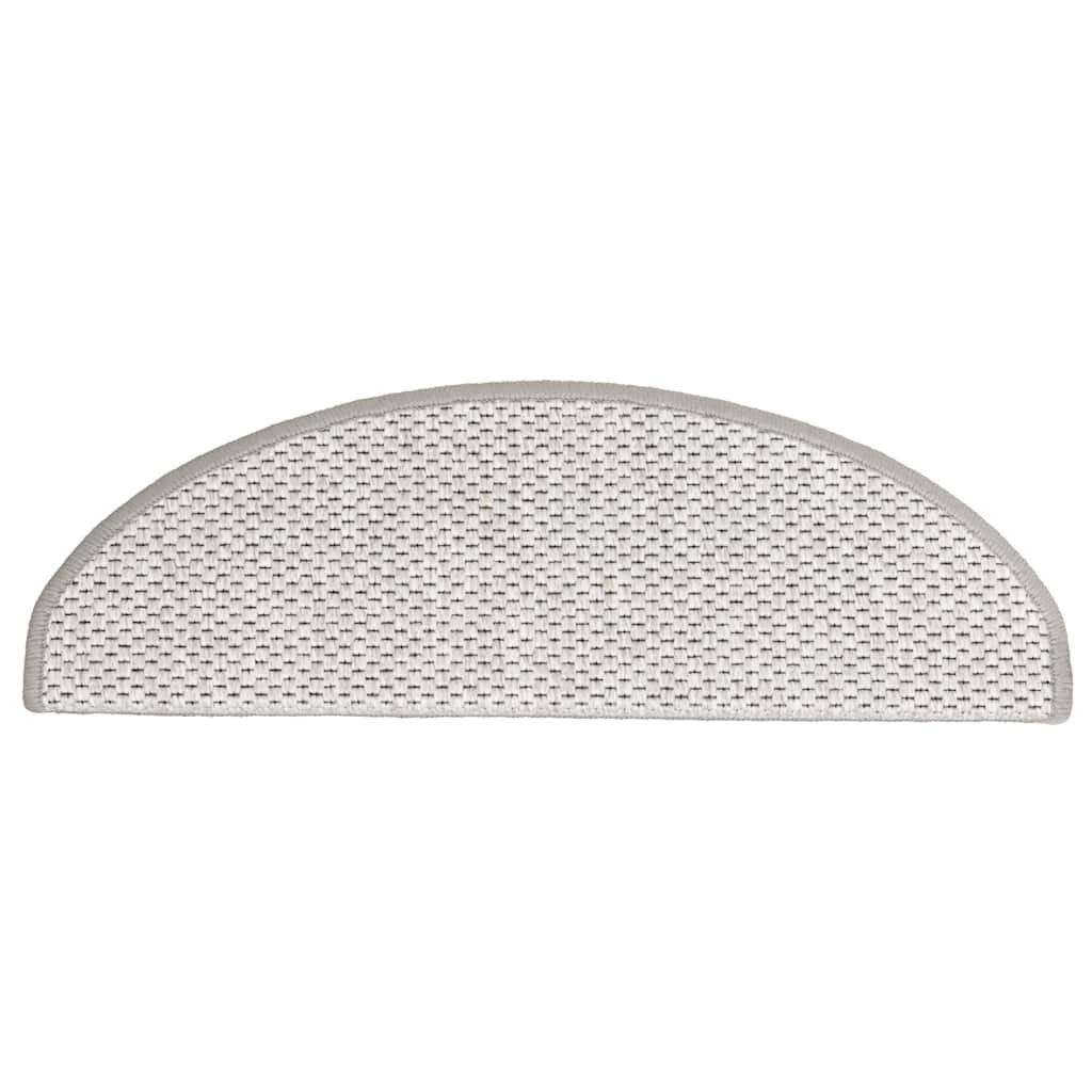 Tappeti Autoadesivi Scale Aspetto Sisal 15 pz 65x21x4cm Platino | homemem39