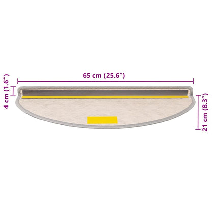 Tappeti Autoadesivi Scale Aspetto Sisal 15 pz 65x21x4cm Platino | homemem39