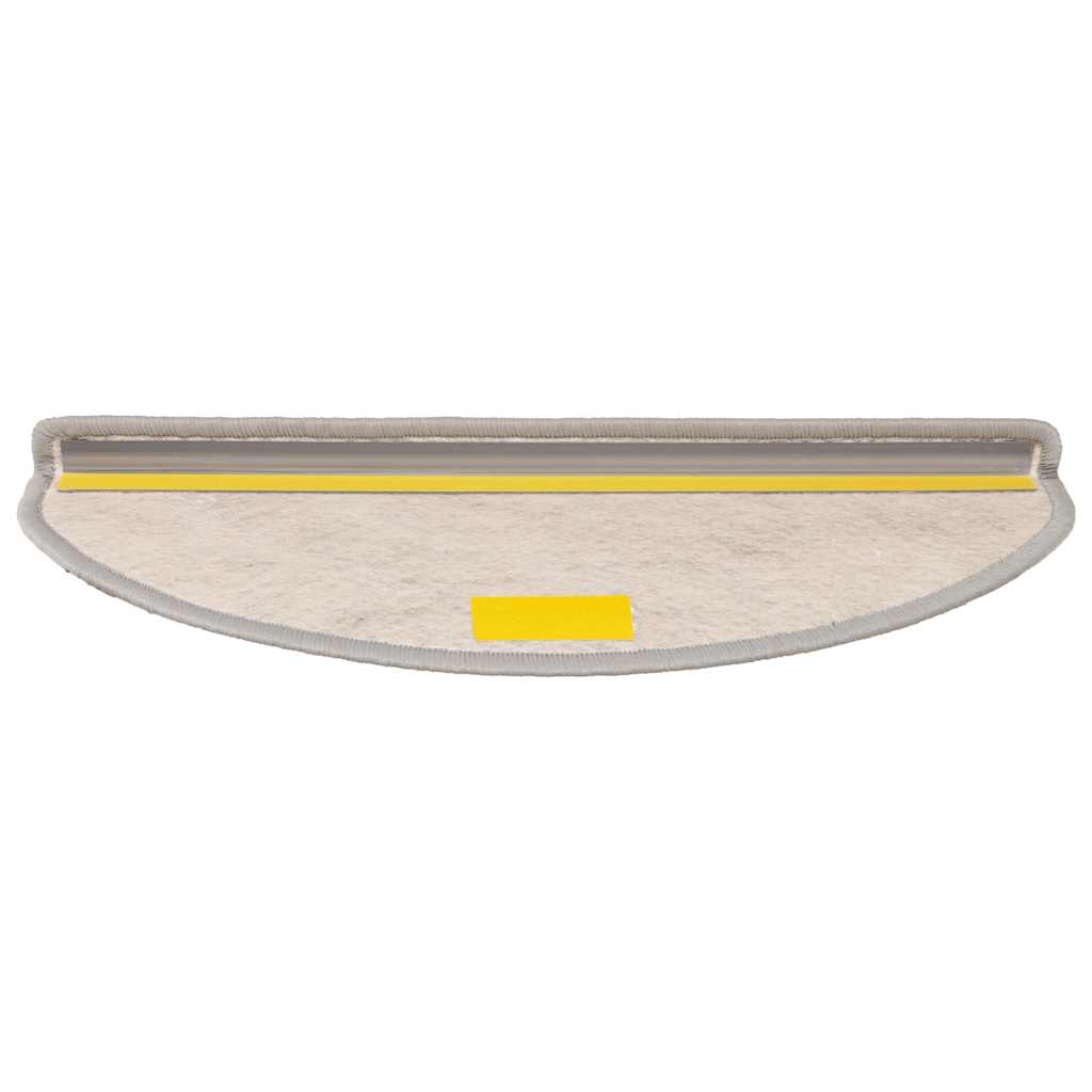Tappeti Autoadesivi Scale Aspetto Sisal 15 pz 65x21x4cm Argento | homemem39