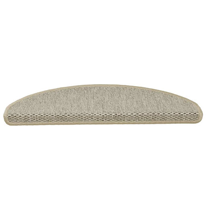 Tappeti Adesivi Scale Aspetto Sisal 15pz 65x21x4cm Verde Chiaro - homemem39