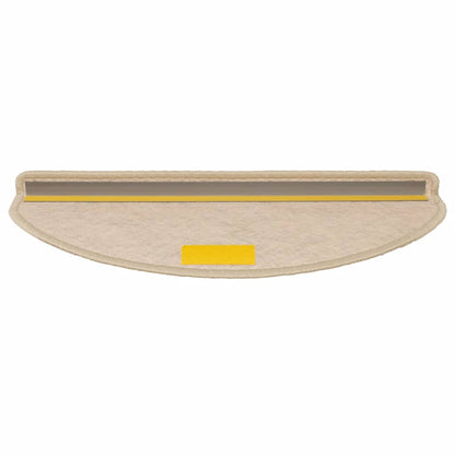 Tappeti Autoadesivi Scale Aspetto Sisal 15 pz 65x21x4 cm Sabbia