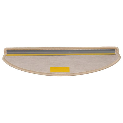 Tappeti Adesivi Scale Aspetto Sisal 15pz 65x21x4cm Beige Chiaro | homemem39