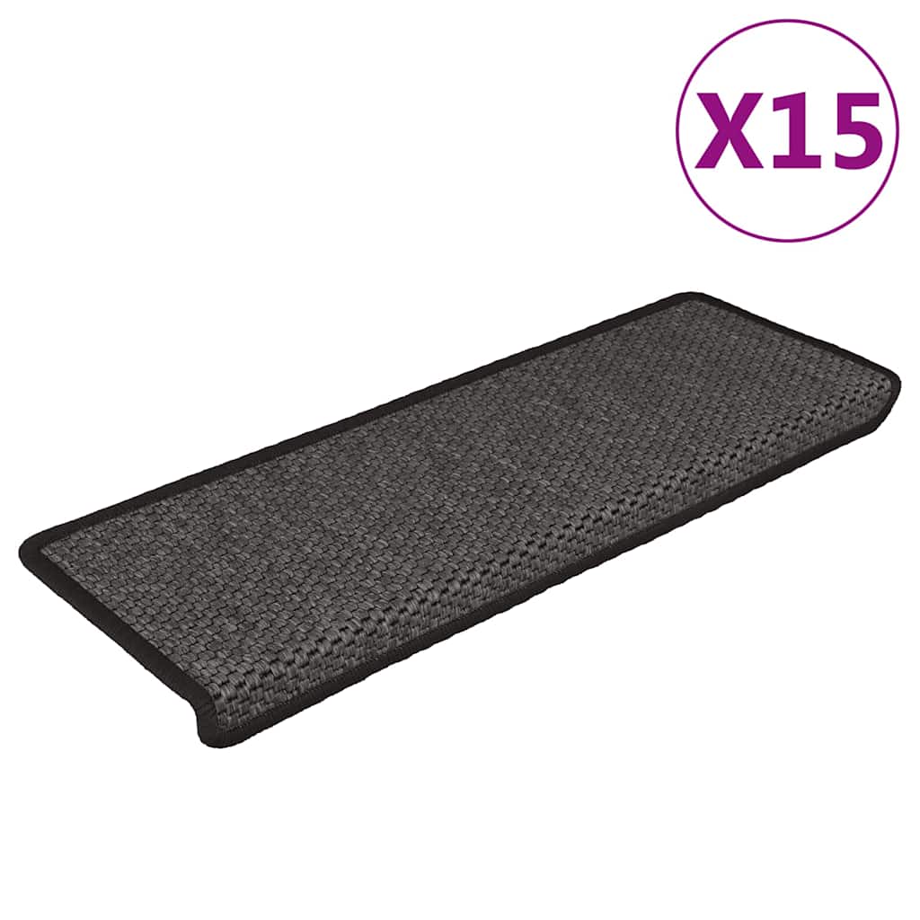 Tappeti Autoadesivi Scale Aspetto Sisal 15pz