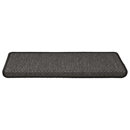 Tappeti Autoadesivi Scale Aspetto Sisal 15pz 65x21x4 Antracite | homemem39