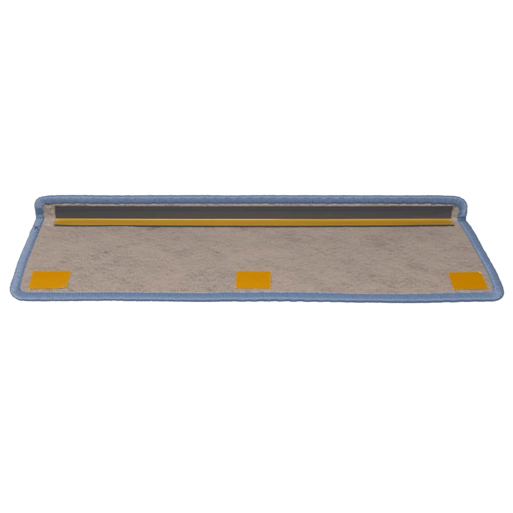 Tappeti Autoadesivi Scale Aspetto Sisal 15 pz 65x21x4 cm Blu | homemem39
