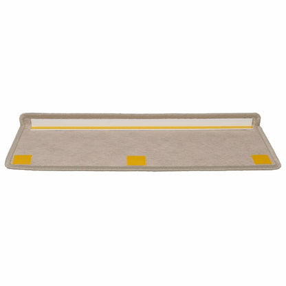 Tappeti Adesivi Scale Aspetto Sisal 15 pz 65x21x4cm Beige Scuro | homemem39