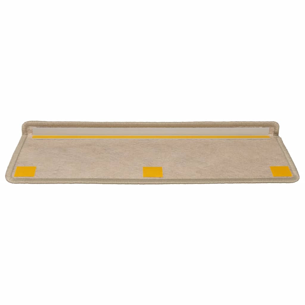 Tappeti Autoadesivi Scale Aspetto Sisal 15 pz 65x21x4 cm Sabbia | homemem39