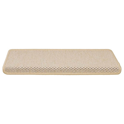 Tappeti Autoadesivi Scale Aspetto Sisal 15 pz 65x21x4 cm Berber