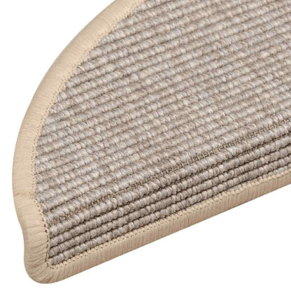 Tappetini per scale 15 pz 56x17x3 cm Argento Semicircolari | homemem39