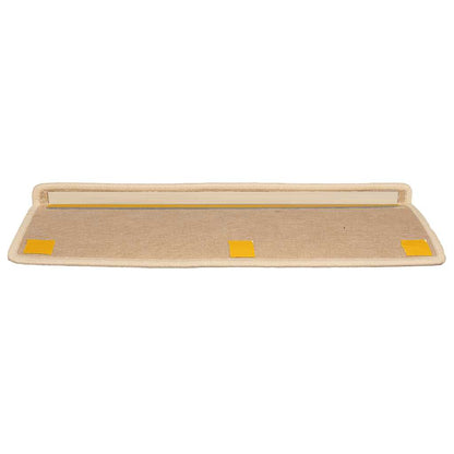 Tappetini per scale 15 pz 65x21x4 cm argento bordo rettangolare | homemem39
