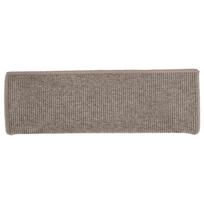 Tappetini per scale 15 pz 65x21x4 cm Beige scuro con bordo rettangolare | homemem39