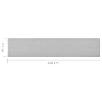 Tappeto Corsia Grigio Chiaro 80x400 cm