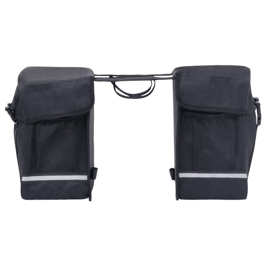 Borsa Doppia Bicicletta Impermeabile per Portapacchi 35 L Nero | homemem39