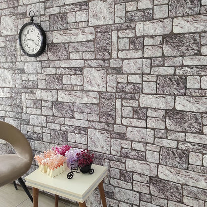 Pannelli Murali 3D con Design Mattoni Grigio Chiaro 10 pz EPS