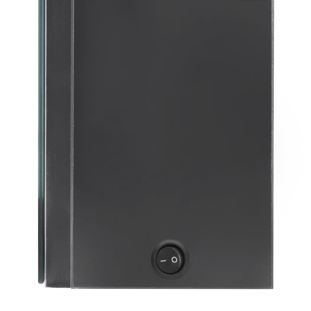 Armadietto Bagno con Specchio e LED Grigio 50x13x70 cm | homemem39