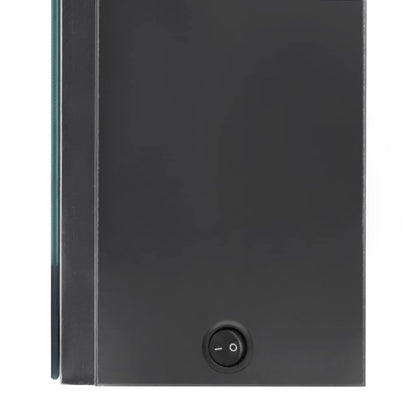 Armadietto Bagno con Specchio e LED Grigio 50x13x70 cm | homemem39