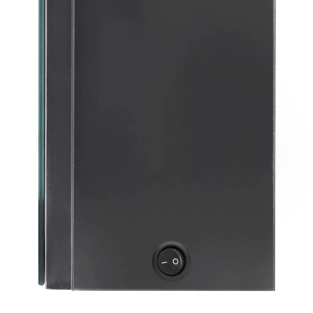 Armadietto Bagno con Specchio e LED Grigio 80x12x68 cm | homemem39