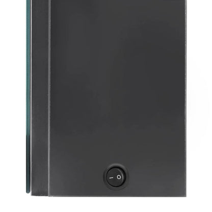 Armadietto Bagno con Specchio e LED Grigio 80x12x68 cm | homemem39