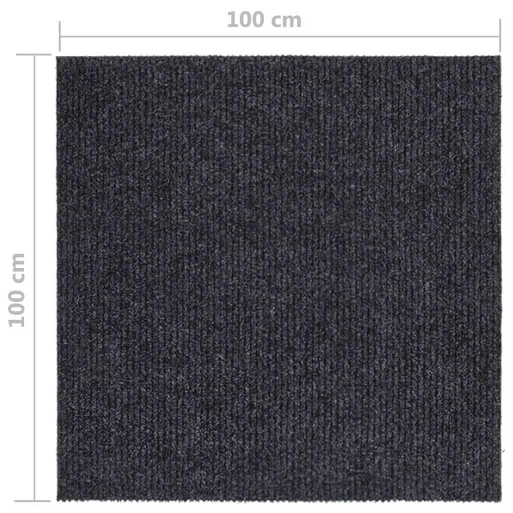 Tappeto Corsia Acchiappa Polvere 100x100 cm Antracite - homemem39