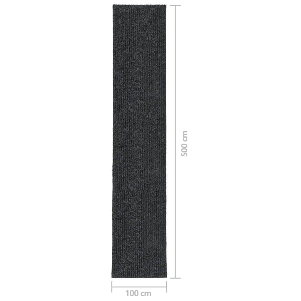 Tappeto Corsia Acchiappa Polvere 100x500 cm Antracite - homemem39