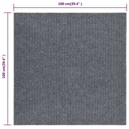 Tappeto Corsia Acchiappa Polvere 100x100 cm Grigio - homemem39