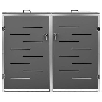 Copribidone per Spazzatura Singolo 69x77,5x115cm acciaio inox