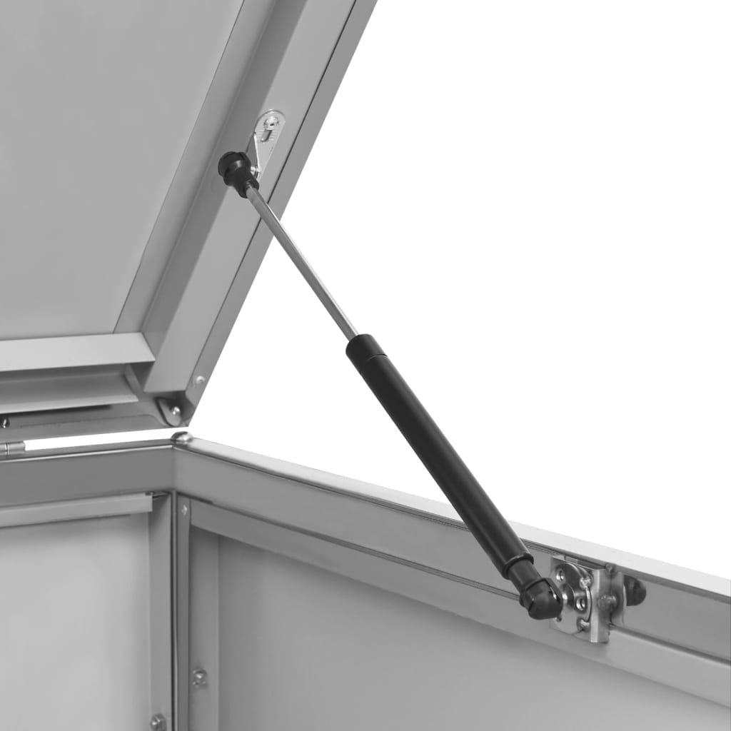 Copri Bidoni Pattumiera Doppia 138x77,5x112,5 cm Acciaio Inox - homemem39