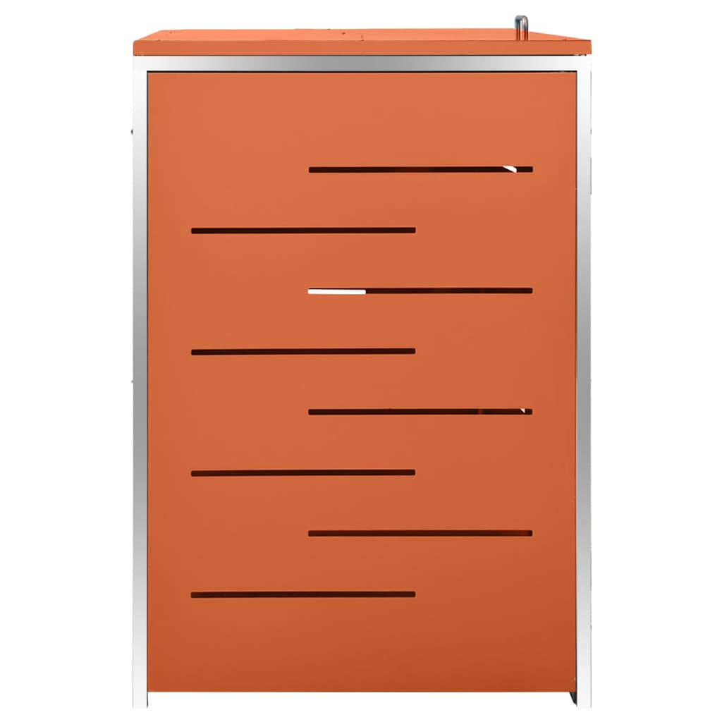 Copribidone per Spazzatura Triplo 207x77,5x112,5cm Acciaio Inox - homemem39