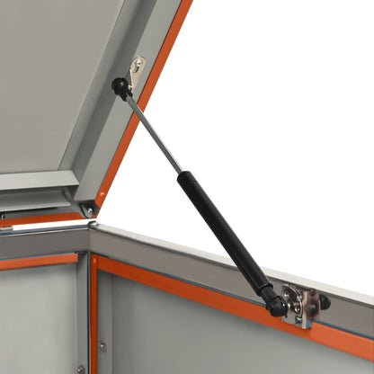 Copribidone per Spazzatura Triplo 207x77,5x112,5cm Acciaio Inox - homemem39