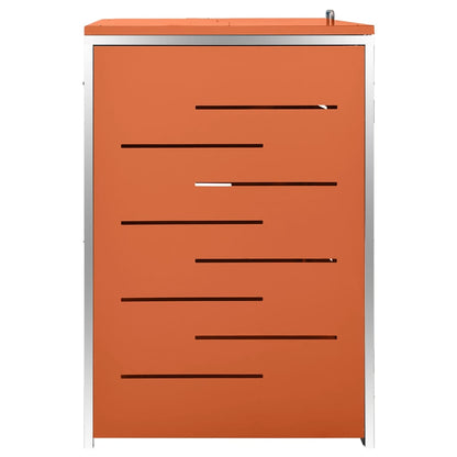 Copri Bidoni Pattume Quadruplo 276,5x77,5x112,5 cm Acciaio Inox - homemem39