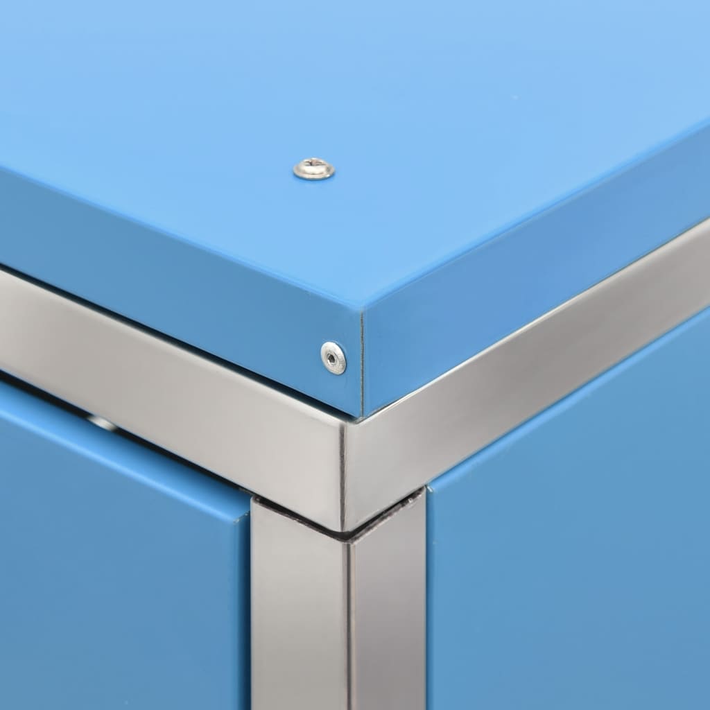 Copribidone per Spazzatura Singolo 69x77,5x112,5cm Acciaio Inox - homemem39