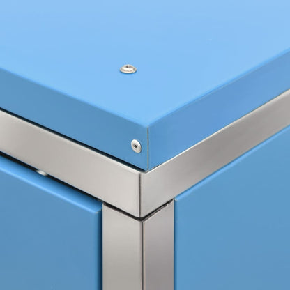 Copribidone per Spazzatura Singolo 69x77,5x112,5cm Acciaio Inox - homemem39