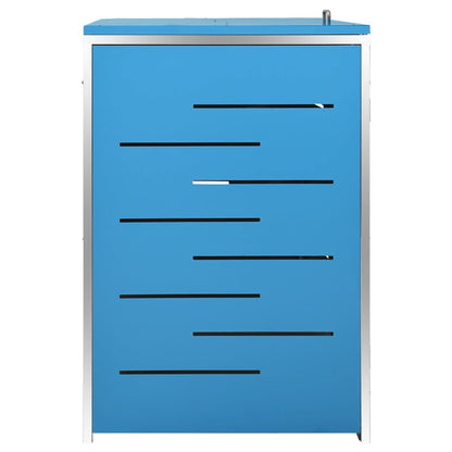 Copribidone per Spazzatura Triplo 207x77,5x112,5cm Acciaio Inox - homemem39