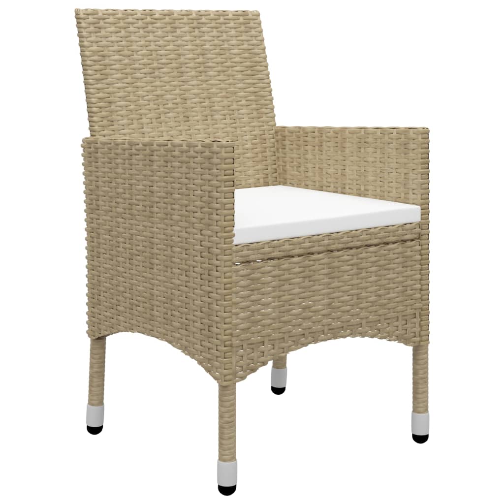 Set Mobili da Pranzo per Giardino 3 pz Beige - homemem39