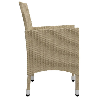 Set Mobili da Pranzo per Giardino 3 pz Beige - homemem39