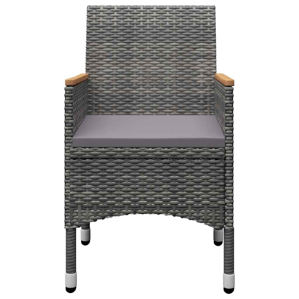 Set Mobili da Pranzo per Giardino 5 pz Grigio