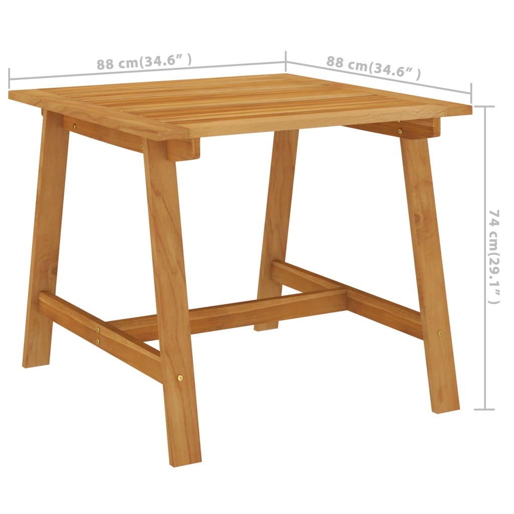 Set Mobili da Pranzo per Giardino 3 pz Marrone | homemem39