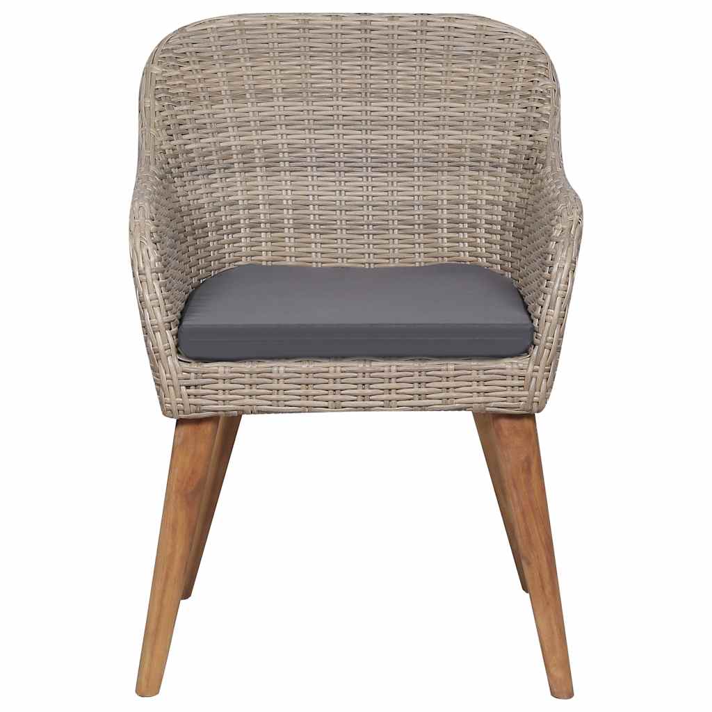 Set Mobili da Pranzo per Giardino 3 pz Marrone