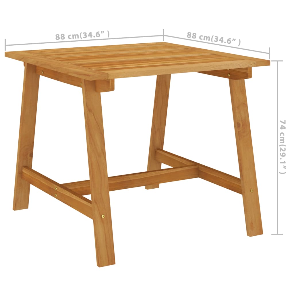 Set Mobili da Pranzo per Giardino 3 pz Grigio | homemem39